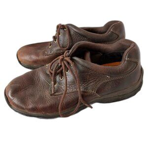 Timberland Brown Leather Lace-Up Shoes